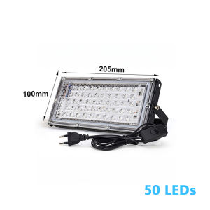 Parkson | LED Flood Light 50/96/144 LEDs Outdoor AC 220V EU Security Floodlight for Yard Garage Cool White warm white Floodlight Wall