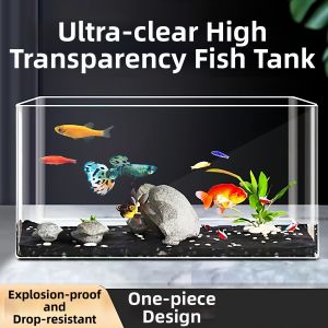Jiaxun | Clear Acrylic New Model Aquarium Tabletop Fish Tank Self-circulating Eco-landscape