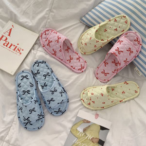 Haruharu Vải Chất Liệu Gót Mềm Dây Thẳng Trong Nhà Giày Dép Chống Trượt Giày Dép Dây Thẳng Trẻ Em Chống Túi Đeo Vai Mùa Xuân 2025