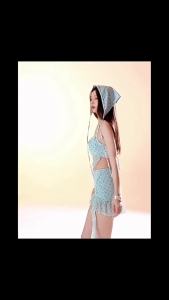 Blue Elf Series ~ ชุดว่ายน้ำกระโปรงเด็กผู้หญิงแสนสนุก INS Small Fresh Bikini