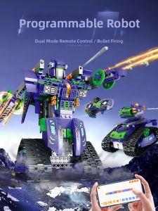 JINGGUAN | Intelligent Building Blocks Remote Control Programming Robot Educational Toy
