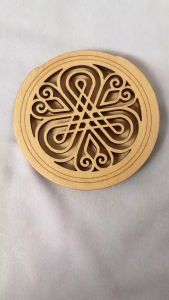 Cover Sound Hole Feedback Acoustic Pattern Wood B01