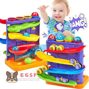 Toys for 1 Year Old Boy - 2 in 1 Pound Balls Toy & Car Ramp Race Track Toddler Toys Learning Active Early Developmental Montessori Toys for 1 Year Old Birthday Gifts for 1 2 3 Year Old Boys Girls