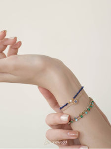 Sanswood Extreme Night Chasing Light Blue Gold Female Natural Stone