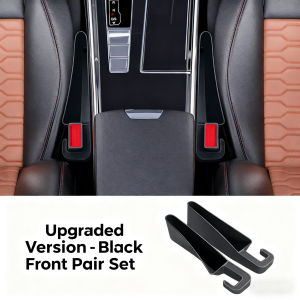 2Pcs Short Car Seat Gap Filler Seat Crevice Storage Box Bag Between Seats Console Organizer Decoration Interior Auto Accessories