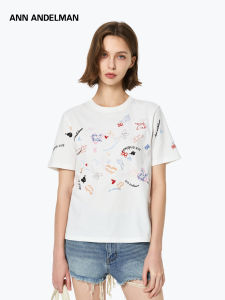 ANN ANDELMAN | Capsule Series Summer Short Sleeve Heart Graffiti T-shirt