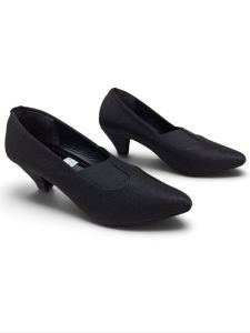 Naura Shoes Sepatu Wanita Kerja Kantoran Pantofel Hak Tahu 5cm Bahan Satin Sol Karet Non Slip SB22