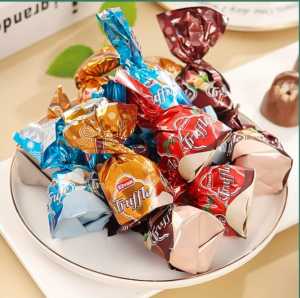 Permen Coklat Aneka Rasa 250gr(16 Pcs)Cemilan Coklat Elvan Truffle