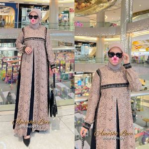 Amesha lace gamis brokat import premium amorebyruby