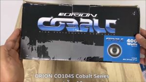 ORION รุ่น CO104S Cobalt Series ลำโพงวูฟเฟอร์10นิ้ว ลำโพง10 นิ้วว้อยส์เดี่ยว 400วัตต์ เสียงดีเบสนุ่มราคาถูกสุดคุ้มออกแบบและควบคุมคุณภาพโดยที่โอไรอ
