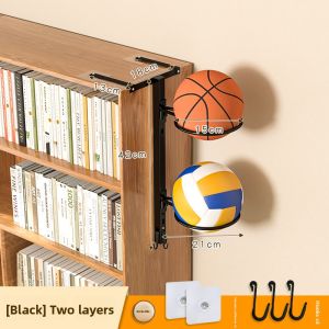 Multi-function Basketball Football Storage Rack No Drilling