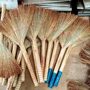 Cũ Handmade Cao lương Chổi cho Ban công/Vệ sinh Sân vườn Nguyên chất Thực vật Tự Nhiên Chất Liệu Vật Dụng Gia Đình