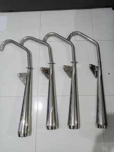 TMX 125 Alpha Chicken Pipe Pure Stainless