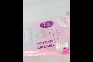 MARIBEST ONESTOP Disposable Panties Women Cotton Plus Size Maternity Pregnancy Seluar Dalam Wanita Pakai Buang