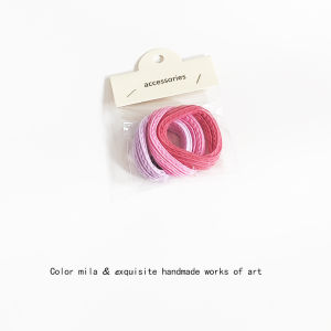 3 Pack ~ Color Basic Hair Rope High Elasticity Hairtie Students Do Not Hurt Hair Seamless Rubber Band Hair Band Girl Headdress