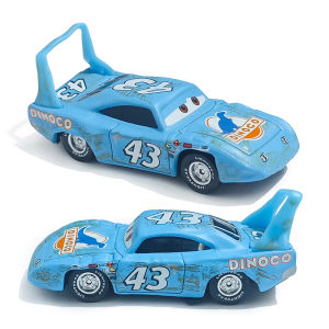 Takara Tomy | Cars Piston Cup Racer 43 Strip Weathers Model Car Metal Die-Cast Dinoco Battle Ddamage Car King Racing Toys Childrens Gifts