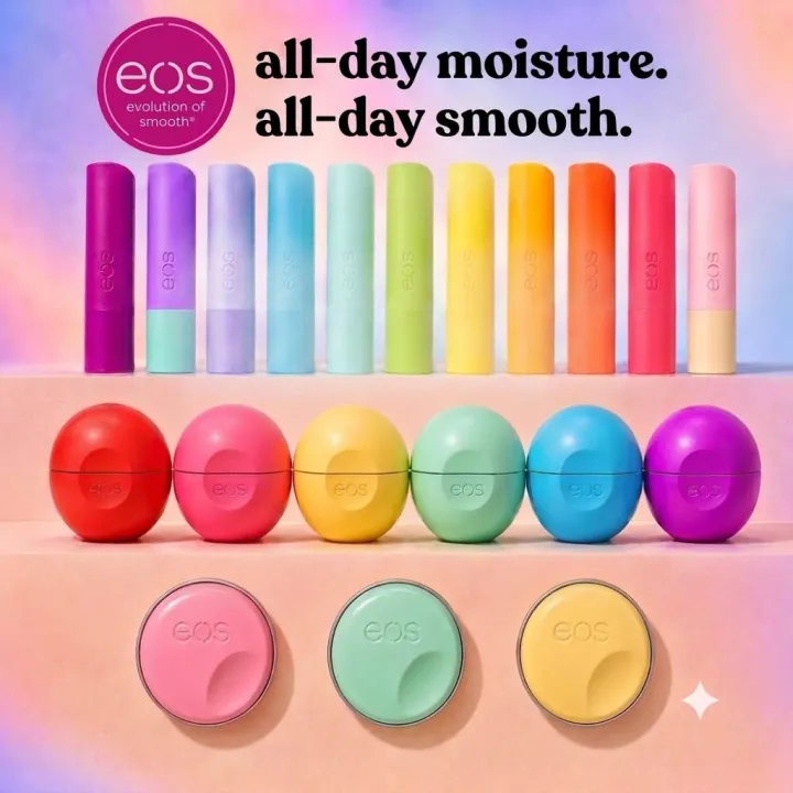 🐤EOS ลิปบาล์มแท้จาก 🇺🇸 ลิปออแกนิกรูปไข่ Collection ลิปแคร์ Evolution Of ...