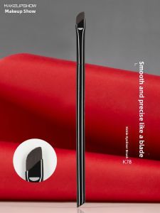 MAKEUPSHOW | Crescent-Shaped Eyeliner & Brow Brush Flat Slanted for Eye Lining and Silkworm Line