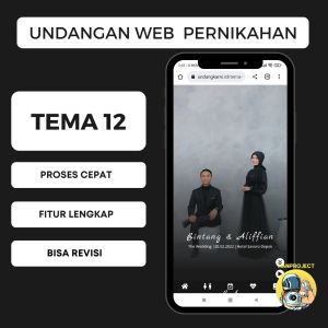 Undangan Digital Pernikahan Website Tema 12 Termurah Wedding Invitation Elegant