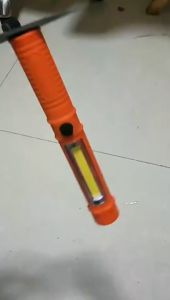 Senter Mini Multifungsi COB LED Portable Mini Pen Work Light Inspection Torches Magnetic Base Waterproof Used For Camping Cycling Work-Black