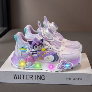 KUOBURENSHENG | Anti-Slip Light-Up Water-Resistant Girls Casual Shoes