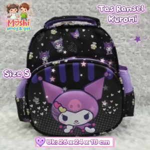 Tas Ransel PAUD Kuromi / Tas Anak Kuromi / Tas Sekolah Anak Kuromi Sekolah Kecil Anak Perempuan / Tas Sekolah Anak PAUD Kuromi Girl