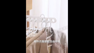 OHHDEER  Rak Baju Perjalanan 7 Lubang Lipat Serbaguna 👕 Travel Folding 7-Hole Clothes Hanger Rack