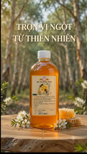 1 lít mật ong rừng tràm (keo) mật ong nguyên chất tăng cường sức khỏe sức đề kháng cơ thể
