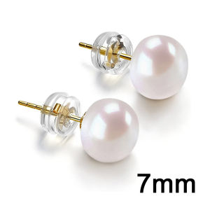 Huitan Round Simulated Pearl Stud Earrings for Women Minimalist Ear Accessories Teens Fancy Earrings Simple Classic Jewelry Hot