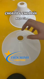 [Hàng Mới Về] Combo chóa tô chóa dĩa chất liệu bằng nhựa PP dùng để bảo vệ bóng đèn chiếu sáng