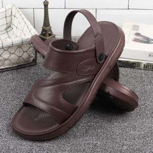 Plus Size Dad Shoes Leather Slipper Mens 45 Non Slip Extra Large Big Feet 46 Size 47 plus Size Abrasion Resistant Sandals 48 Waterproof Summer