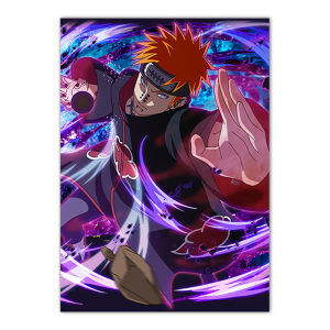 FramelessNaruto Sasuke Canvas Poster – Japanese Anime HD Decorative Painting for Home Wall Art Decor
