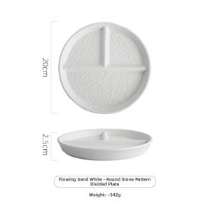 Ceramic Compartmented Plate