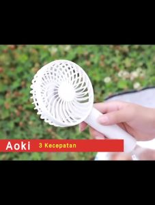 Aoki Af-105c Kipas Angin Lipat Mini Usb Charger | Kipas Angin Mini Genggam Cute / Kipas Lipat Portable Aoki Af-105c Kipas Angin Emergency Lipat Usb Charger / Mini Fan Portable Kipas Angin Portable - Vas
