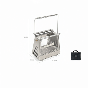 Mountainhiker | Outdoor Heating and Viewing Stainless Steel Fireplace