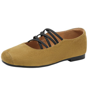 Josiny | French Pig Nose Strap Mary Jane Ballet Flats