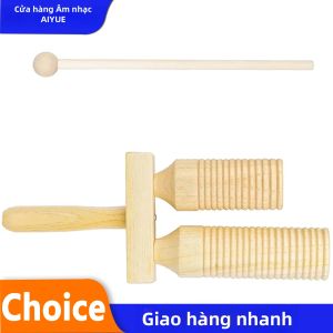 IRIN | IRIN Double-Bellows Clapper Âm Thanh Hình Trụ Nhạc Cụ Gõ Bằng Gỗ Ghi Âm Cao Và Thấp Âm Nhạc Trẻ Em Orff Quà Tặng