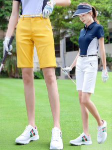 TTYGJ | Summer Elastic Cotton Quick-Dry Golf Shorts Womens 5-Inch Shorts