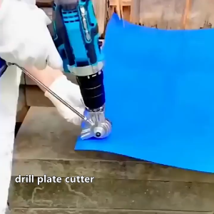 Converter Alat Potong Seng ke Mesin Bor Adaptor Drill Plate Cutter Lembaran Logam Seng