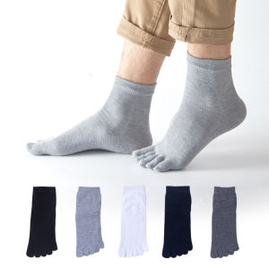 【♡Lovely girls house♡】Five Fingers Socks for Men Women Breathable Cotton Sock Sports Running Solid Color Socks