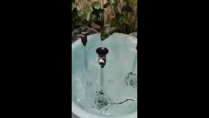 Pompa Air Mancur Aquarium Taman Kolam Mini Mesin Celup Pipa Nozzle Mushroom Fountain