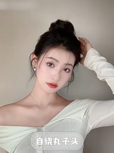 Dây buộc tóc giả thẳng làm dày búi tóc cột tóc dạng dây phụ kiện búi tóc cho nữ  - PHỤ KIỆN RYRY