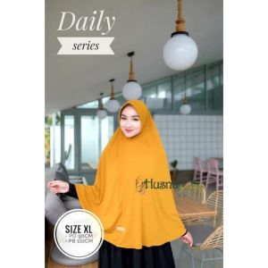 Hijab bergo daily / sehari hari wanita dewasa size L dan XL Husna jersey premium zara