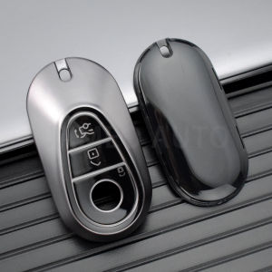 Transparent Black Key Fob Case Cover for Mercedes-Benz C S GLC EQE EQS Class W223 X254 V297 V295 W206 S206 X206