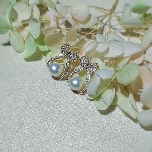 Anting-Anting Mutiara Motif Tas Jepang Korea Style Fashion Aksesoris Wanita