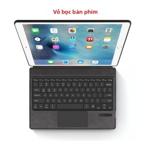 Bao Da Thông Minh Có Bàn Phím Ma Thuật AJIUYU Cho iPad Pro 12.9 Inch 2015/2017 Thế Hệ 1/2 - Vỏ Bảo Vệ Có Bàn Phím TPU Chống Sốc