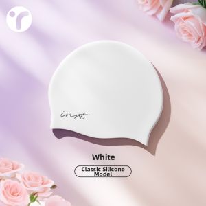 INRT | Non-Pressure Long Hair Enlarged Waterproof Ear Protection High Appearance Swim Cap