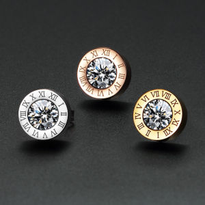 Hoa Tai Kim Cương Lớn Màu Vàng Nguyên Chất Cho Nam Thời Trang Mới 2025 Trang Sức Tai Thanh Lịch Sang Trọng Hợp Kim Trang Trí