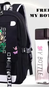 Js Stlye Tas Sekolah DRAGON ANIME 0067 Uniseks Tas Ransel Bahu GandaTas Laptop Mochila 4in1 anak