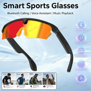 2026 New Smart Cycling Glasses  Audio Call Remote Voice Assistant Smart Sunglasses Outdoor Sports Driving Music Smart Glasses